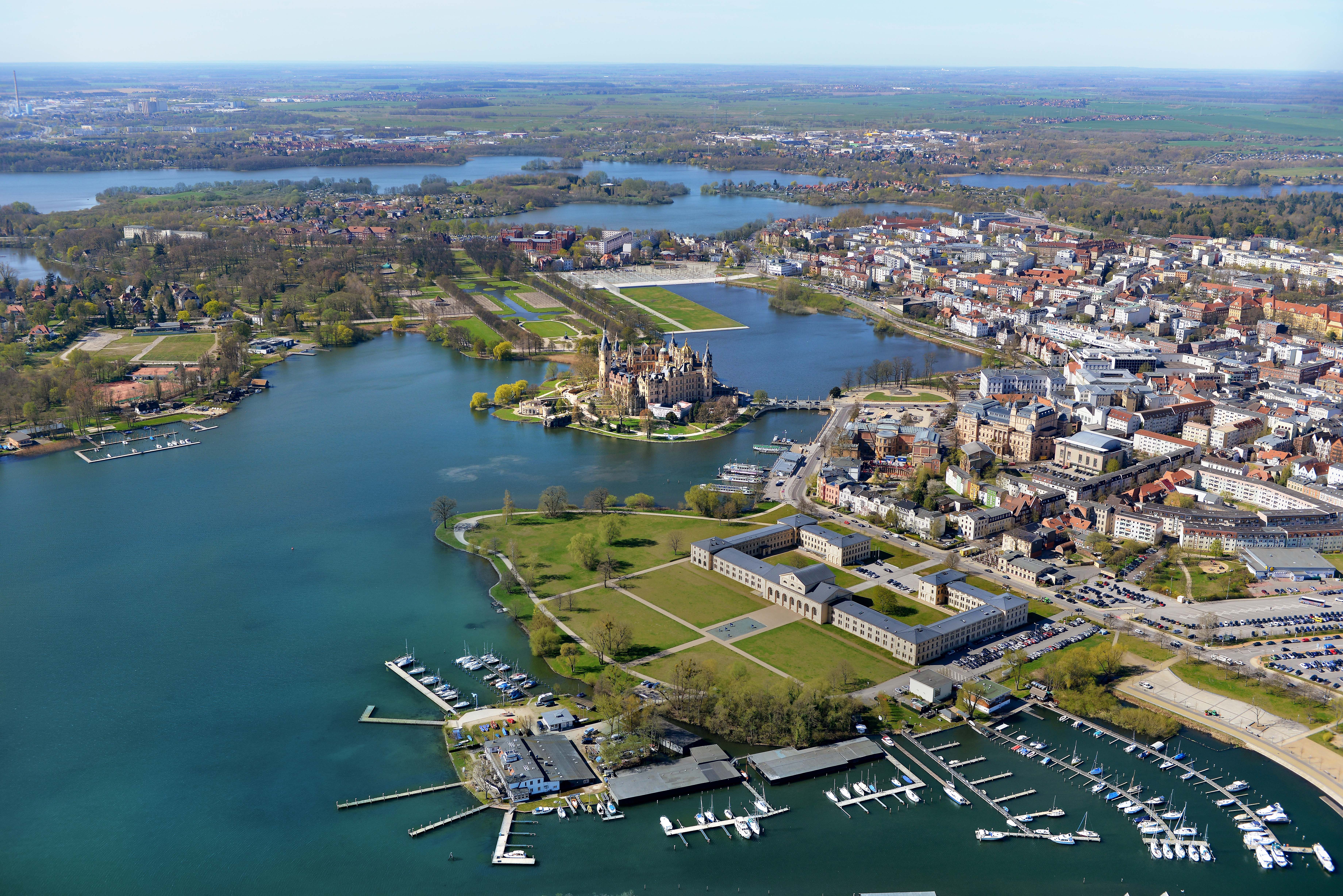 Luftbild Residenzensemble Schwerin | Foto: Welterbe Schwerin Förderverein